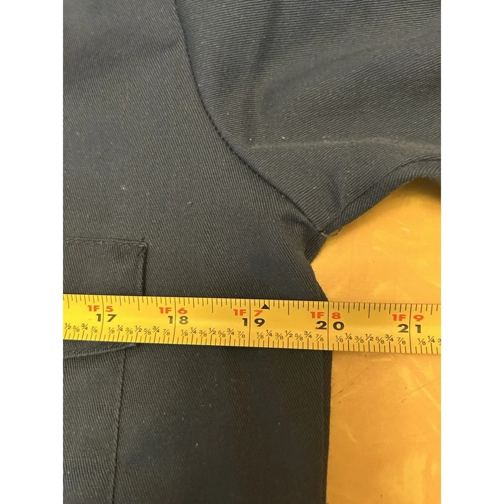 VTG 80s EMT Fire Button Up Work Shirt Dickies Size Small